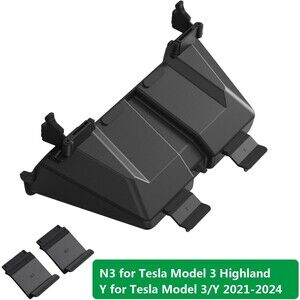 Topfit Under Screen Organizer Storage Box For Tesla Model 3/Y